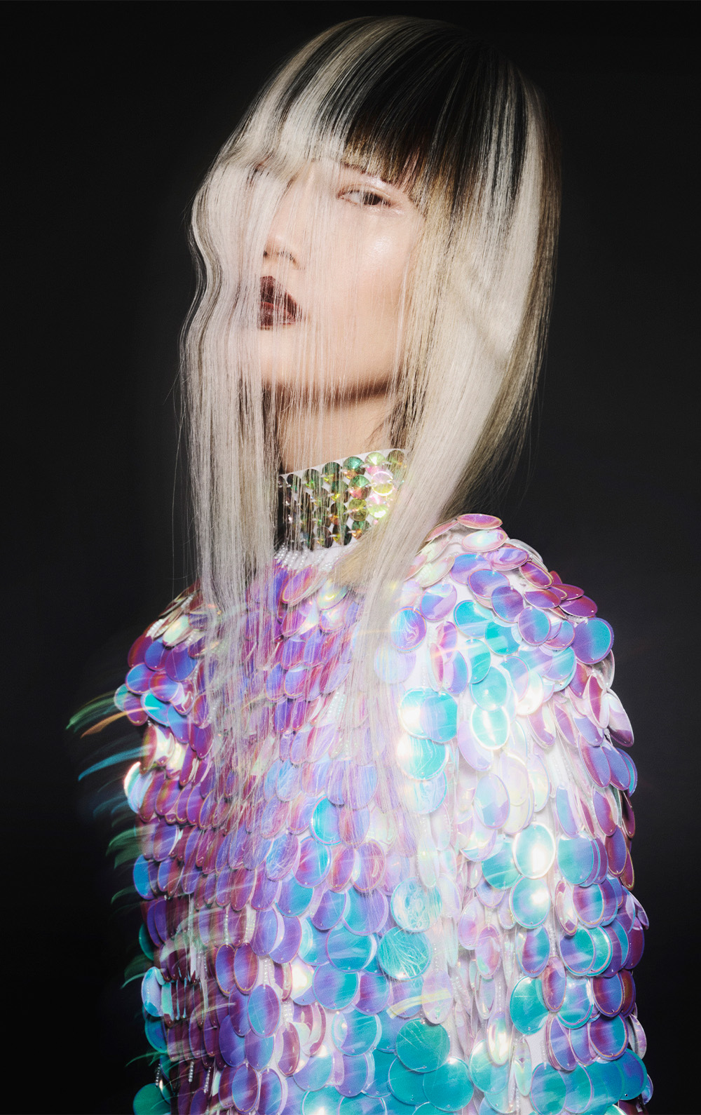 Platinum Colour Block Hair - Hotshots Team - Luminara Collection